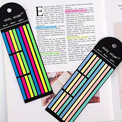 Lange Seitenmarkierer Tabs Klebrige Index Tabs, Transparente Textmarker Streifen Fahnen Aufkleber Notiz Tabs, Büro Schule