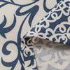 Yimanqiyun Blue Floral Window & Door Curtains, Coffee & Kitchen Washbasin Dustproof Cover