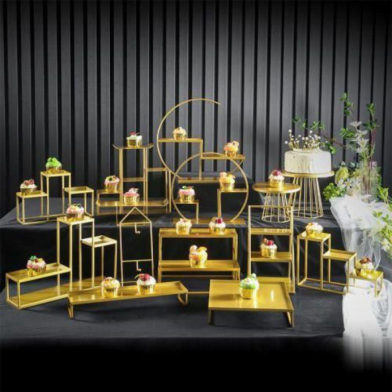 European Dessert Table Stand Set: Elegant Wedding Ornament for Cakes, Pastries, Buffets & Tea Towers