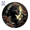 Non-Toxic Wolf A3 A4 A5 Wooden Puzzle For Adults Children Wood Diy Crafts Animal Shaped Holiday Gift Wooden Jigsaw Home Decor