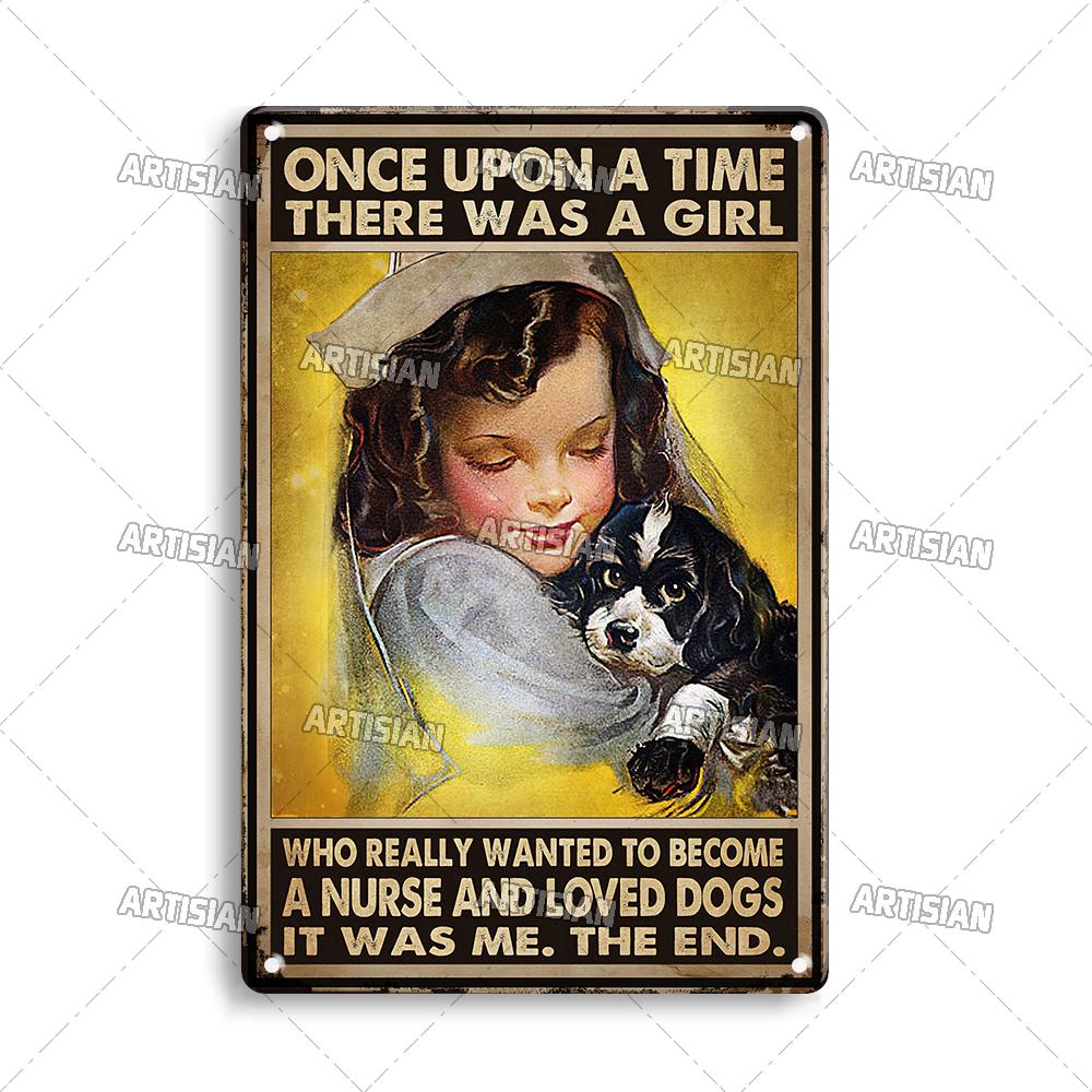 Künstlerisches Medizinisches Metallschild Krankenschwester Tierarzt Blechschild Klinik Krankenhaus Hebamme Dekoratives Poster Wanddekor Garage Bar Kneipe