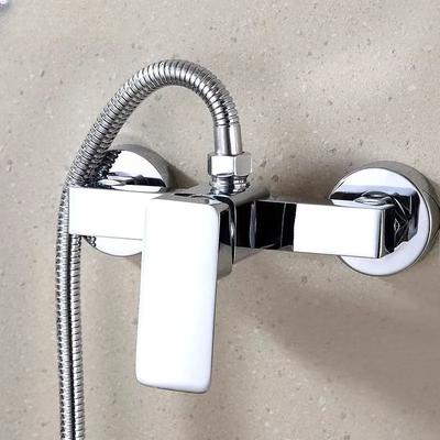 Badezimmer Duscharmatur Heiß- und Kaltwasserhahn Wannenumschalter Dusch-Wannenmischventil Dusch-Badezimmerzubehör