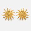 NEW VINTAGE SUN NECKLACE EARRINGS SET Dazan 2025 Summer HOT 18k Gold Plated Tarnish Free Stainless Steel Lover Set Jewelry