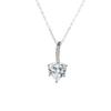 S925 Sterling Silver Heart Zircon Pendant Necklace - Fashionable, Versatile Clavicle Chain for Women with a Luxurious Feel.