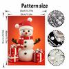 Christmas Snowman Pearl Painting Kit Handmade DIY Home Decoration Painting
