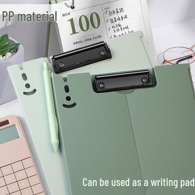 Durable A4 Vertical Clipboard with Writing Pad and Thickened Clips