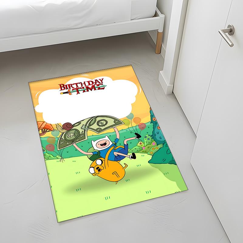 Adventure Time (14) Tapijt Geschikt Voor Woonkamers Slaapkamers Computerruimtes Eetruimtes En Plaatsing Onder Tafels En Stoelen Ook Een Ideale Keuze Voor