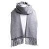 Eșarfe de lână de iarnă moale și cald cașmir șal îngroșat lung Tassel șal cald eșarfă de culoare solidă femei bărbat eșarfă