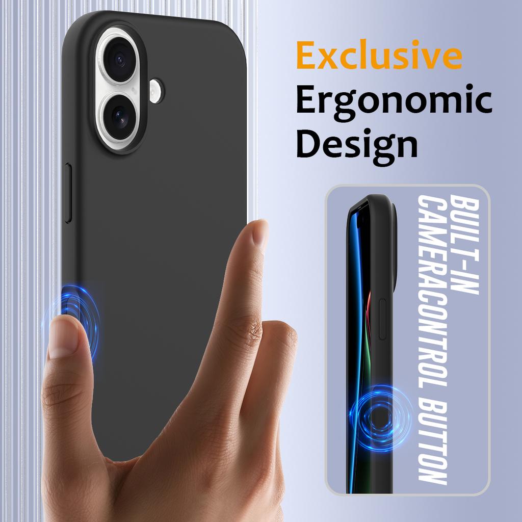 For iPhone 17 Case Compatible with MagSafe Anti-Drop Liquid Silicone Phone Cover