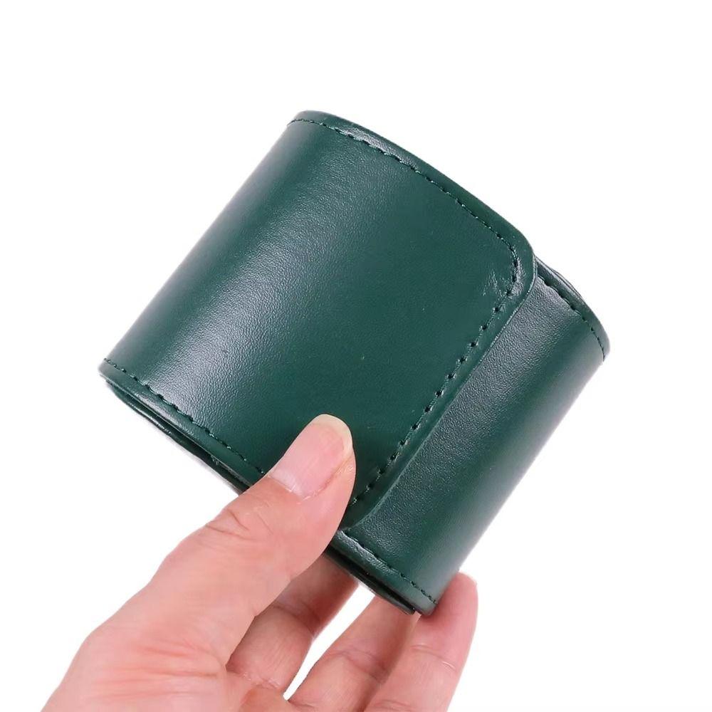 Single Watch Watch Roll Travel Case Vintage Leather Dust-proof Watch Storage Organizer Wear-resistant Waterproof
