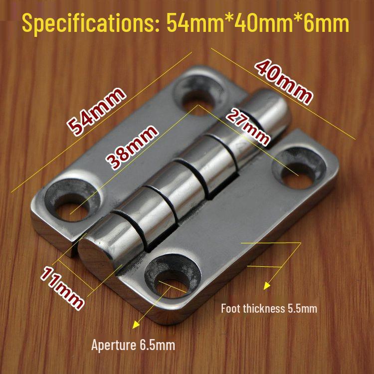 304 Stainless Steel Heavy Duty Industrial Flat Opening Thickened Mechanical Equipment Load-Bearing Hinge