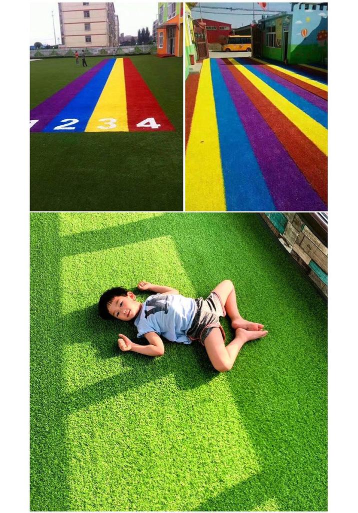Synthetic Turf for Playground and Rooftop Insulation