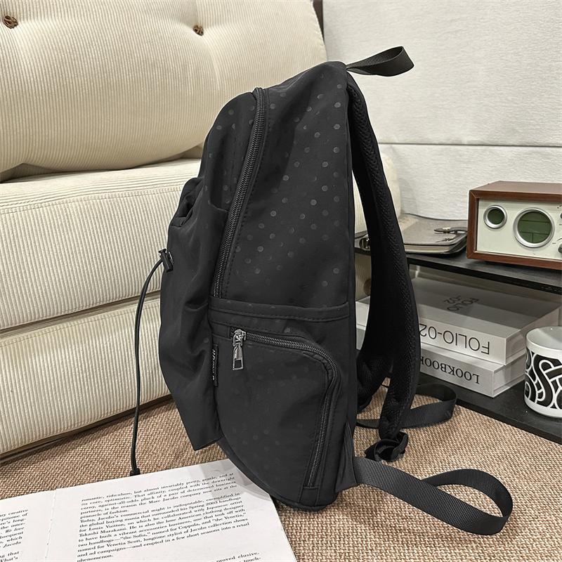 Cute Polka Dot Backpack – Fashionable & Functional School Bag for Men & Women – Perfect for Daily Use