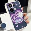 Cute Cartoon Love Hearts Case For Xiaomi 13T Pro Redmi Note 15 Pro 4G Redmi Note 14 13 Pro+ 5G Leather Texture Silicone Cover