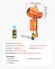2000 kg Electric Chain Hoist, 6 m Lifting Height, Three-Phase Overhead Crane with 100 m Wireless Remote Control, Single G100 Chain Electric Lift Hoist
