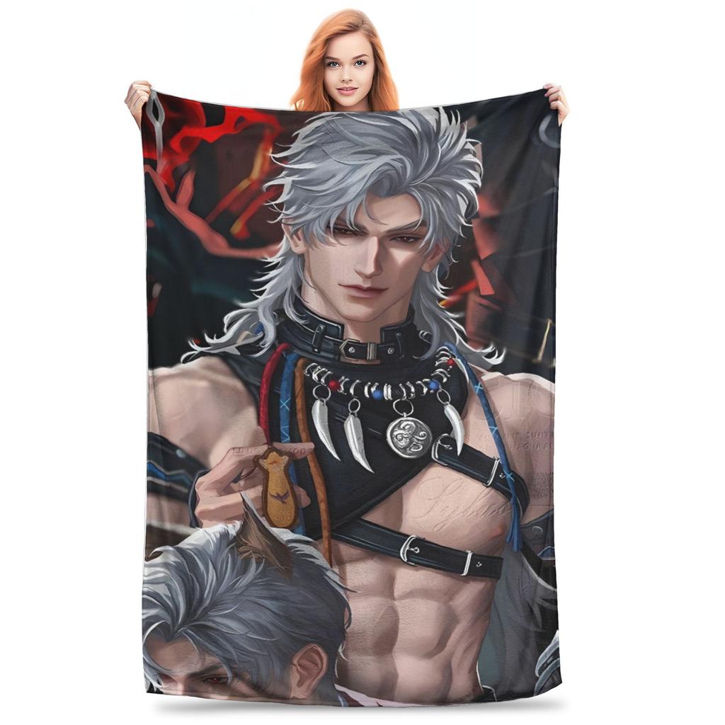 Love And Deepspace Rafayel Plush Blanket Kids Adult  Flannel Throw Blanket For Couch Chair Soft Quality Bedspread Birthday Gift