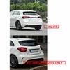 Par För Mercedes W176 A200 A250 A260 A45 AMG 2013-2018 Bil Bakre Stötfångare Spoiler Sidokanal Splitter Luftventilskydd Tillbehör