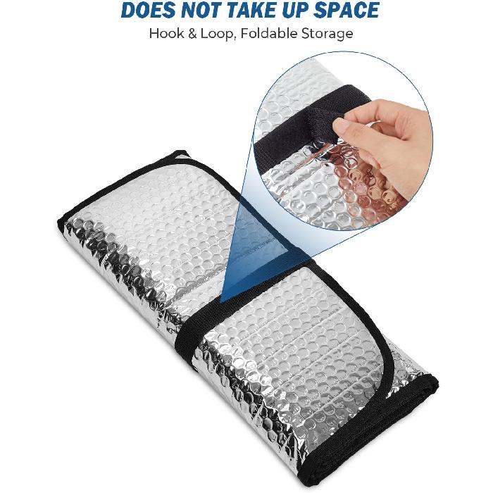 JOYTUTUS Upgraded Windshield Sun Shade Compatible With Wrangler JK JKU TJ, Foldable JK Windshield Sunshade Sun Visor Blocks UV Rays, Sun Shade Shield