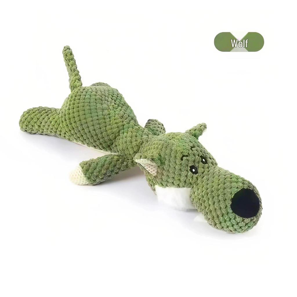 Indestructible Plush Dog Toy: Bite-Resistant Yellow Duck Companion