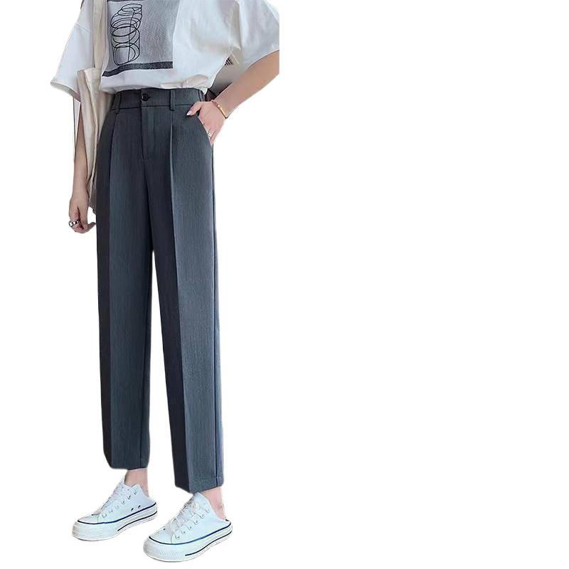 Ice Silk Radish Pants for Women's Summer, Thin, High-waisted, Slimming, Sun-protective 90% Quick-drying Suit Halon Pants