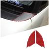 METYOUCAR Set of Carbon Fiber Hood Side Cover Stickers for Honda Customizable Exterior Parts 2-Piece N-BOX JF3/JF4 (2017-2021), (Red)