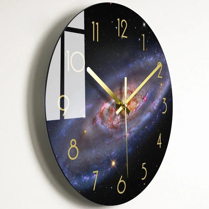 Bedroom Glass Wall Clock Nordic Large Modern Kitchen Wall Clocks Thick Watches Novelty Living Room Watch Home Decor M2R3O9