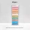 Morandi Color Transparent Sticky Notes - Cute Colorful PET Index Stickers for Marking and Memo.