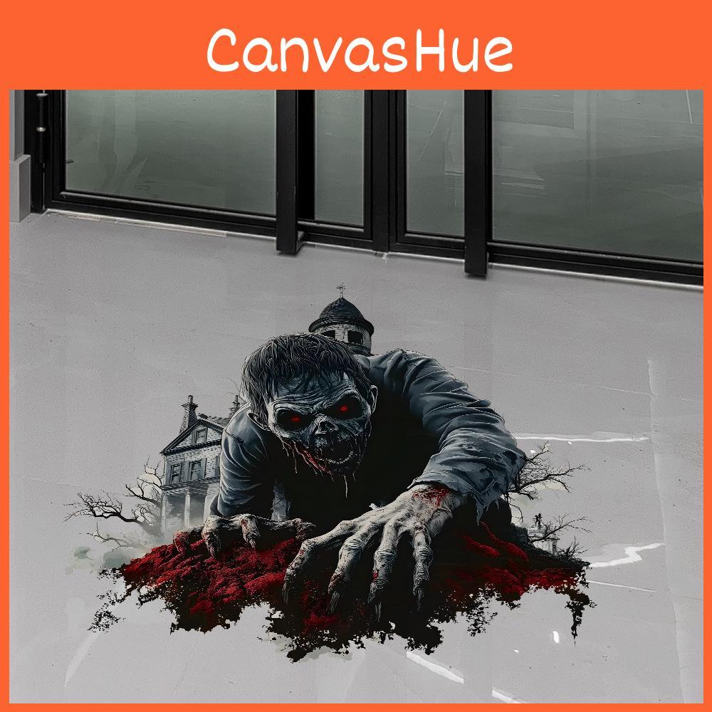Horror Halloween Wanddurchbruch Zombies Erscheinen im Wohnzimmer Heimdekoration