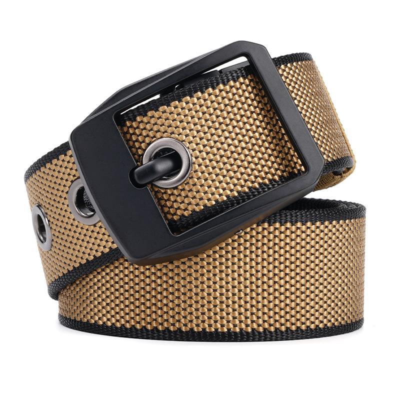 Men'S Outdoor Belt Popular Nylon Belt Adjustable Simple Automatic Buckle Belt