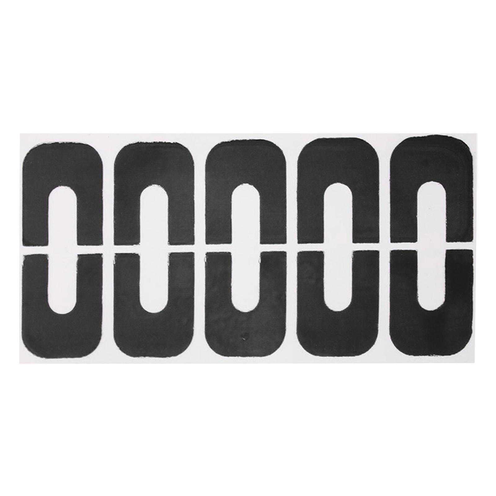 

Лента для пилинга с брызгами ногтей, креативные U-образные наклейки с отпечатками пальцев 18.5*8*1 чёрный