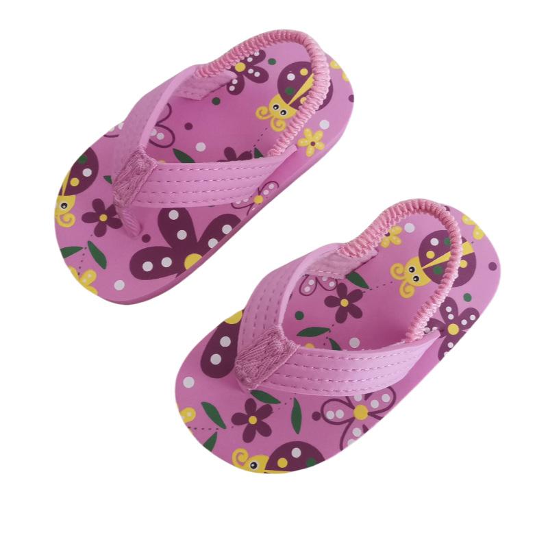 Cartoon Boy Anti-slip and Breathable Slippers, Beach Shoes, Girls  Shoes 22 розовый