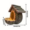 Wicker Resin Birdhouse Feeder: Outdoor Garden Decorative Ornament