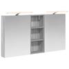Bathroom Cabinet Set 3 Pcs 130 X 14.5 X 70 Cm Particleboard