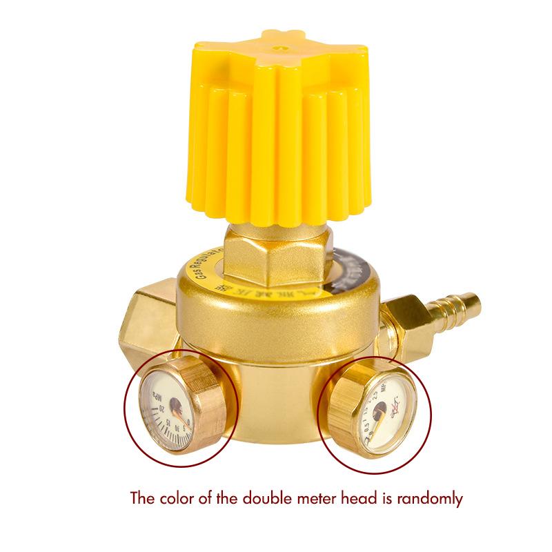 Argon Regulators Gauges Oxygen, Acetylene, Propane Gas Welding Regulator Dual Dials Adjustable for Mig Tig Weld 20/2.5Mpa