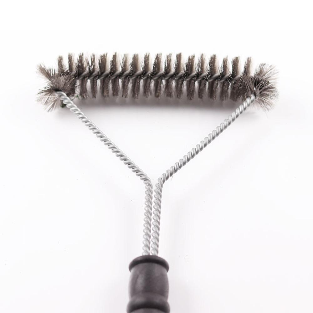 Barbecue Grill BBQ Brush Clean Tool Grill Accessories Stainless Steel Bristles Non-stick Cleaning Brushes Barbecue Accessories