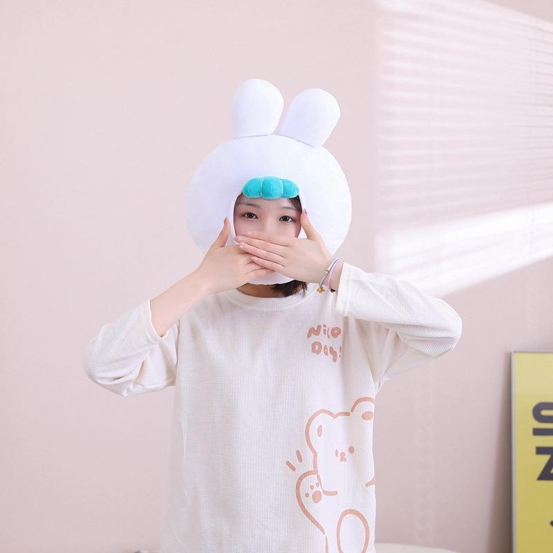 Cotton-filled Rabbit Headgear, Hat, Photo Props, Photo Props, Cartoon Headgear, Performance Props