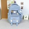 Spring New Student Backpack Japanese Solid Color Small Fresh Junior and Senior High School Student Bag Large Capacity Backpack.