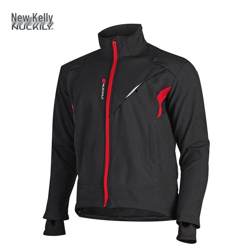 NUCKILY Unisex Winter Cycling Suit - Windproof Fleece Pants for Warmth and Mountain Biking L