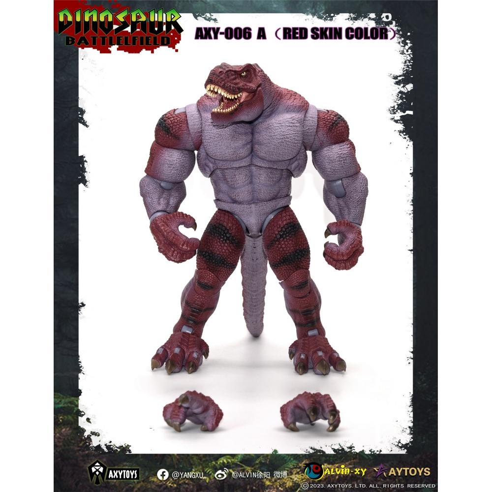 

Dinosaur Battlefield 1 12 Dinosaur Battlefield Axy006a Tyrannosaurus Tribe Soldier Red