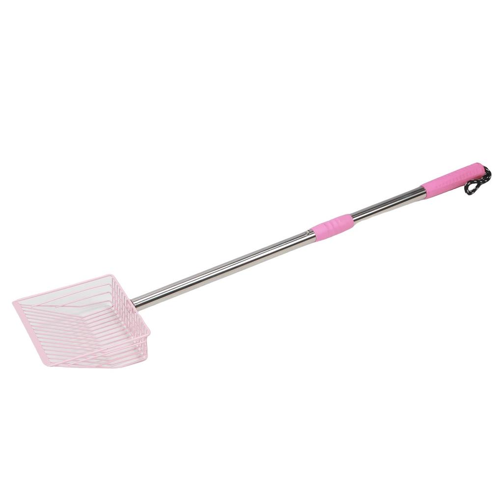 Metal Long Handle Cat Litter Scoop 3 Section Detachable Pet Poop Shovel Multifunctional Chicken Litter Scoop