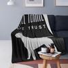 In Bull Terrier We Trust Blankets Soft Warm Flannel Throw Blanket Bedding for Bed Living Room Picnic Travel Home Couch