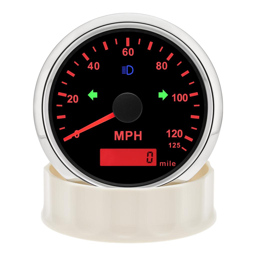 Universal 85MM GPS Speedometer Gauge for Motorcycle Marine Boat Truck 125 200 Kmh MPH Speed Gauge Meter