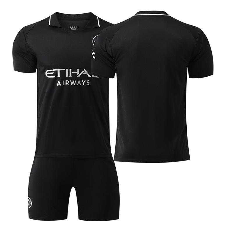 2526 Manchester City away black No. 9 Harland jersey 10 Glalish 47 Foden football jersey sports cover 14