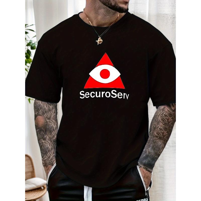 European size Men'S Pattern Summer Casual Short-Sleeve T-Shirt Regular Fit Casual Fashionable Cool Summer Tee Tops for Men