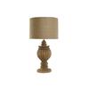 Rustic Table Lamp - Jute and Wood - 50 W - 41x41x76 Cm - Incandescent - Natural Yellow - Push Button - Matte