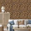 Animal Skin Wallpaper Gold, Ochre, Rust and Black 50x1000