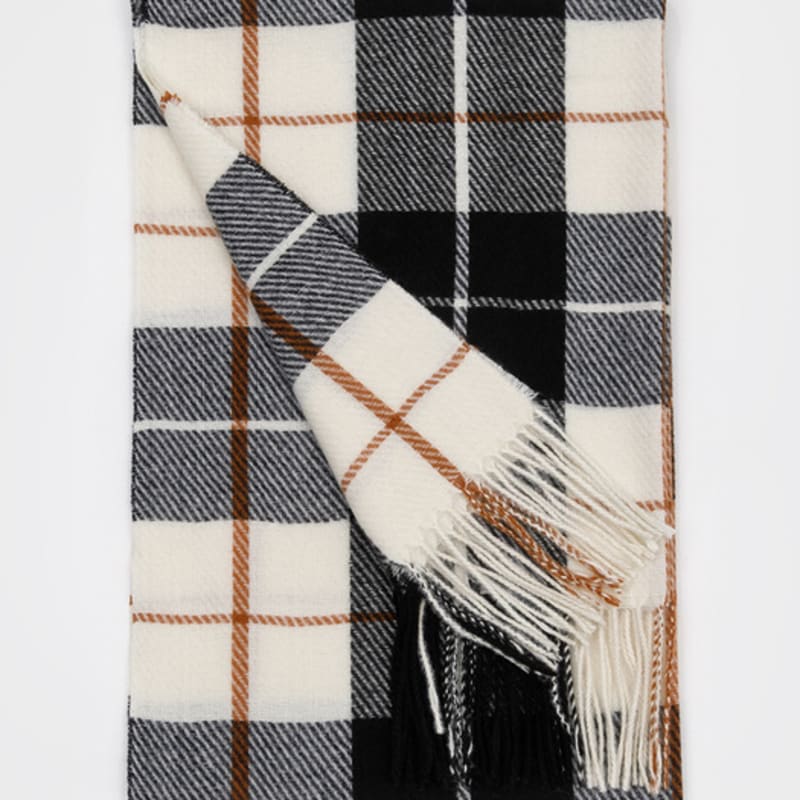 RECLOW OMBRE Zweifarbiger Karoschal IVORY