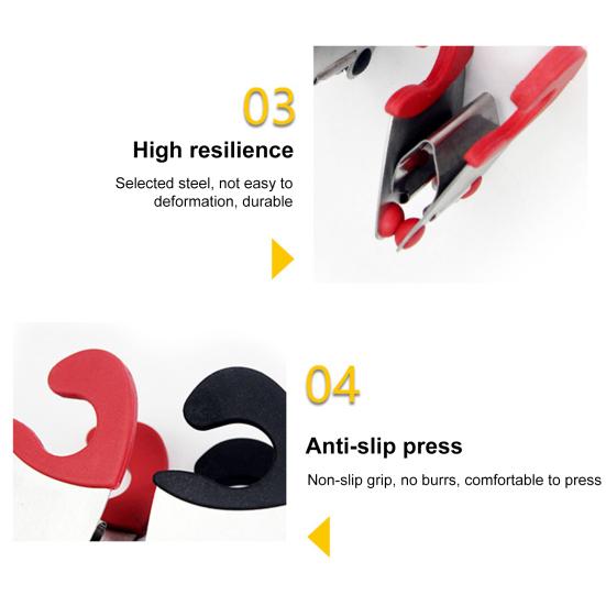 Pinzas para utensilios de cocina, de acero inoxidable, de silicona, antideslizantes, resistentes al calor, para el hogar y el restaurante.