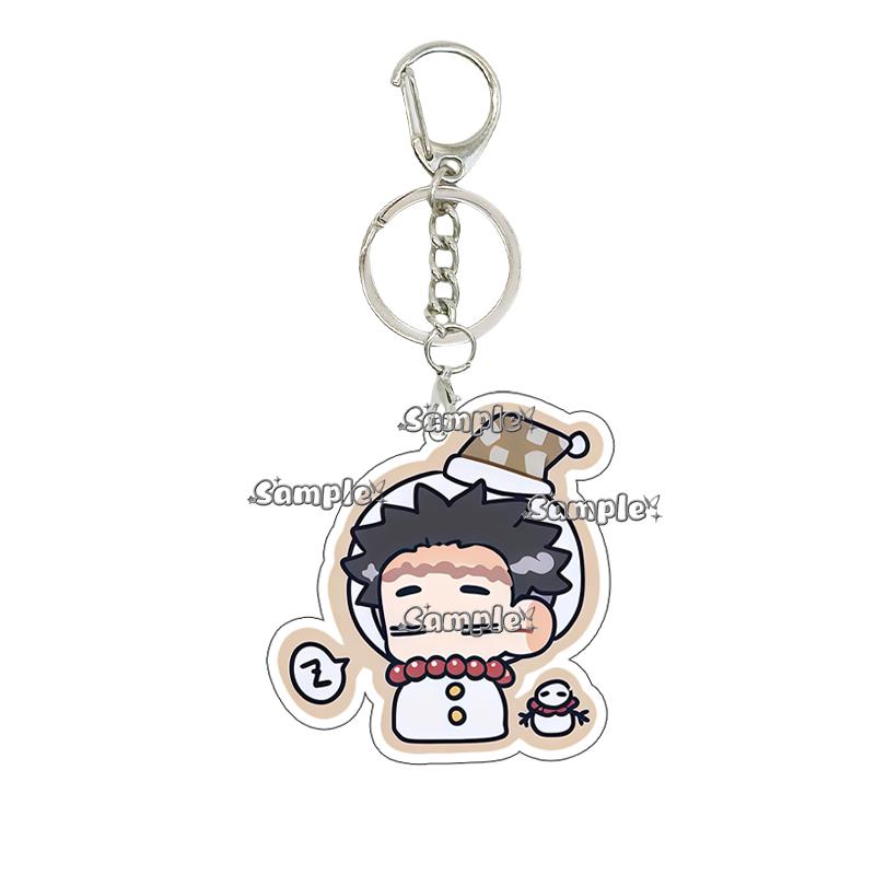 Double-sided Printing Anime Kochou Shinobu Tomioka Giyuu Tanjiro Kamado Nezuko Keychain Acrylic Pendant Charm Fans Gifts Jewelry