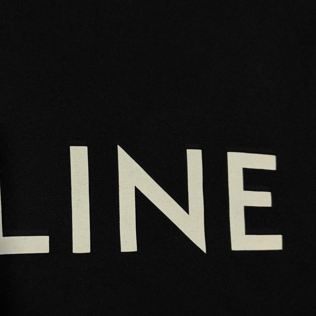 CELINE Loose T-Shirt Black Men's Size S Model 2X681671Q